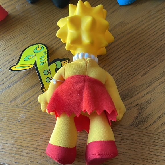 The Simpsons Vintage 1990 Burger King Plush Dolls, Complete Set of 5 NWT - Picture 5 of 12